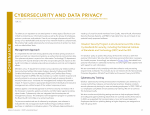 Cybersecurity and Data Privacy