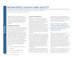 Workforce Health and Safety
