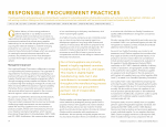 Responsible Procurement Practices