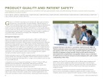 Product Quality and Patient Safety