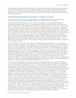 - Potential Payments Upon Termination or Change in Control