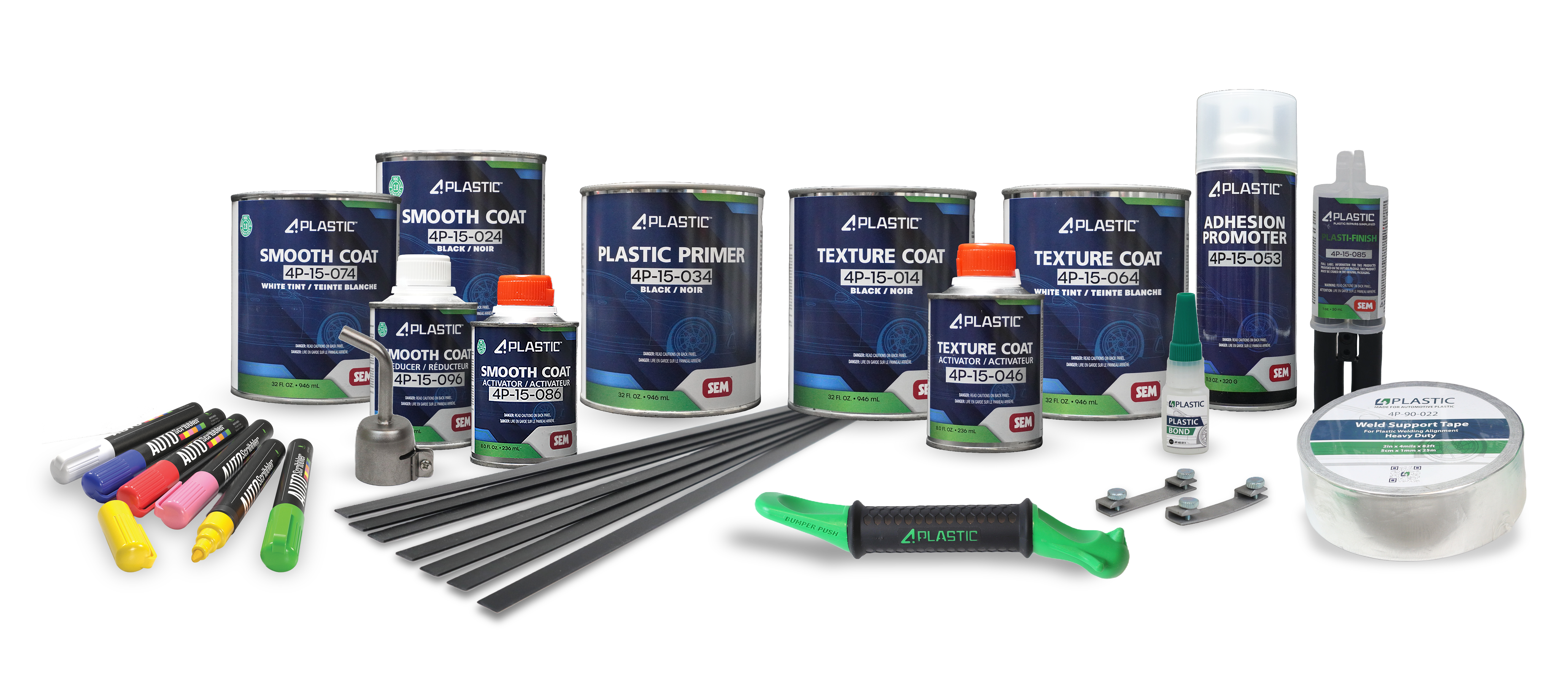 SSEM and 4Plastic are excited to introduce the full texture refinishing system line, now available in the U.S. and Canada to elevate the plastic repair process.
