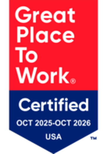 Great Place to Work Certified Oct 2025 - Oct 2026 USA