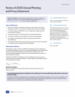Notice of 2026 Annual Meeting and Proxy Statement