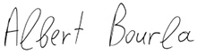 Dr. Albert Bourla signature