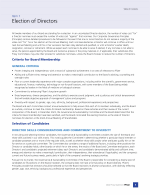 Criteria for Board Membership