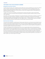 The Board's Role in Succession Planning