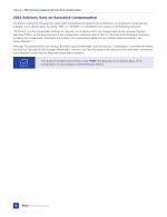 2024 Advisory Vote on Executive Compensation