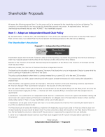 Item 5 - Adopt an Independent Board Chair Policy