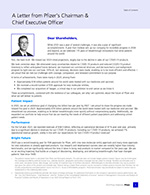 A Letter from Pfizer's Chairman & Chief Executive Officer