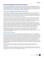 Public Policy Engagement and Political Participation
