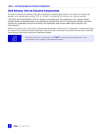 2024 Advisory Vote on Executive Compensation
