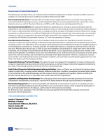 Governance Committee Report
