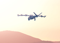 Archer's Midnight aircraft in flight. (Photo: Business Wire)