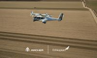 Archer announces that it has signed an agreement outlining plans to deploy an initial fleet of Midnight aircraft to Africa’s largest carrier and Star Alliance member, Ethiopian Airlines, under Archer’s “Launch Edition” program valued at up to $30M.