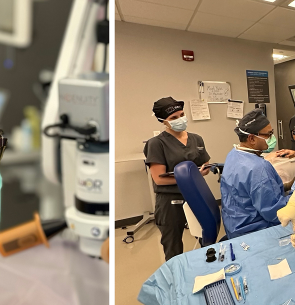 Doctors preparing to perform a surgery